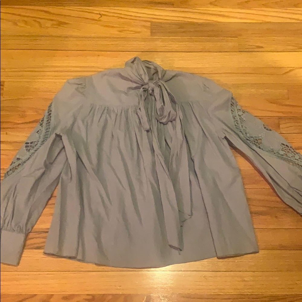 See by Chloe Grey Blouse